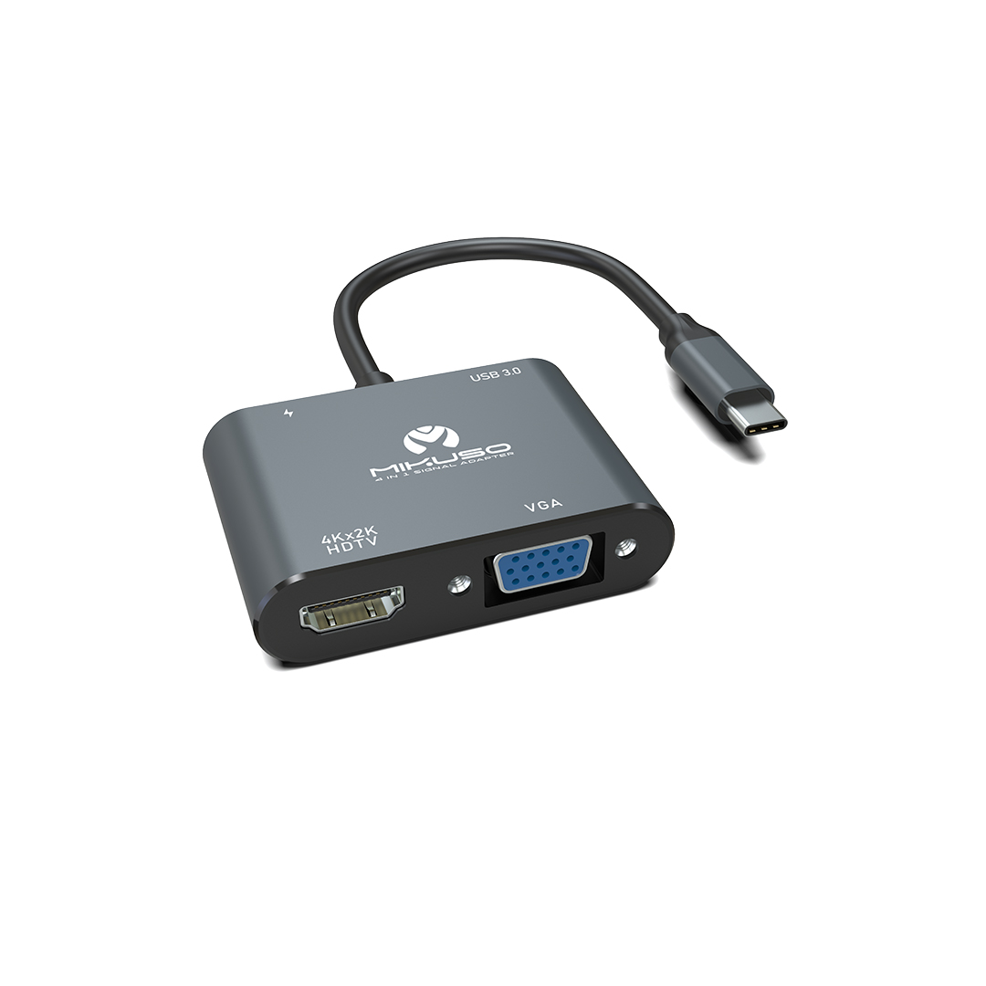MIKUSO ADT-008 Type-C to HDMI & VGA Adapter - Image 2