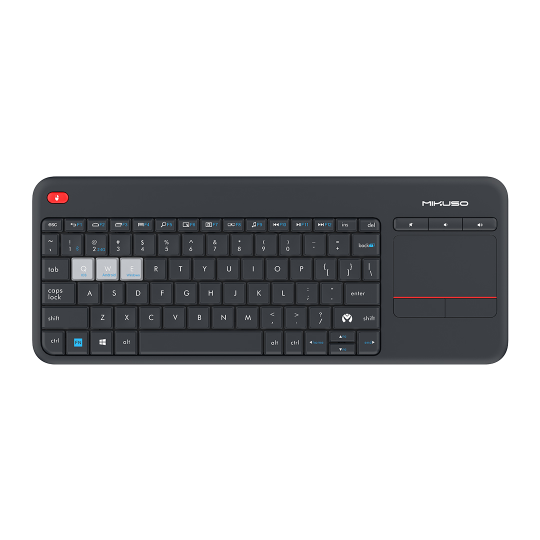 MIKUSO KB-BW06 WIRELESS KEYBOARD WITH TRACKING MOUSE PAD