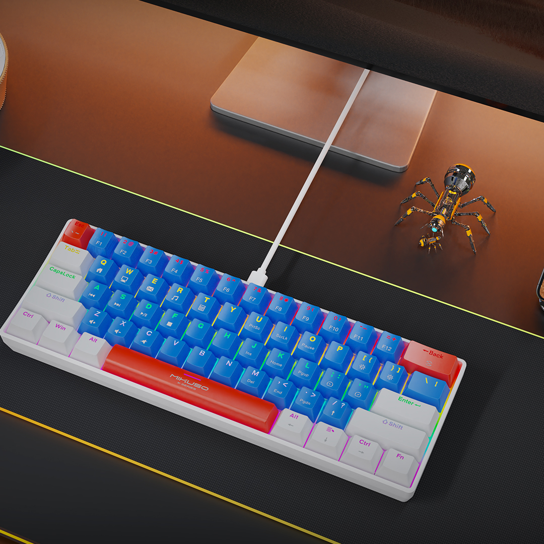 MIKUSO XK-61 RGB GAMING MECHNICAL KEYBAORD - Image 4