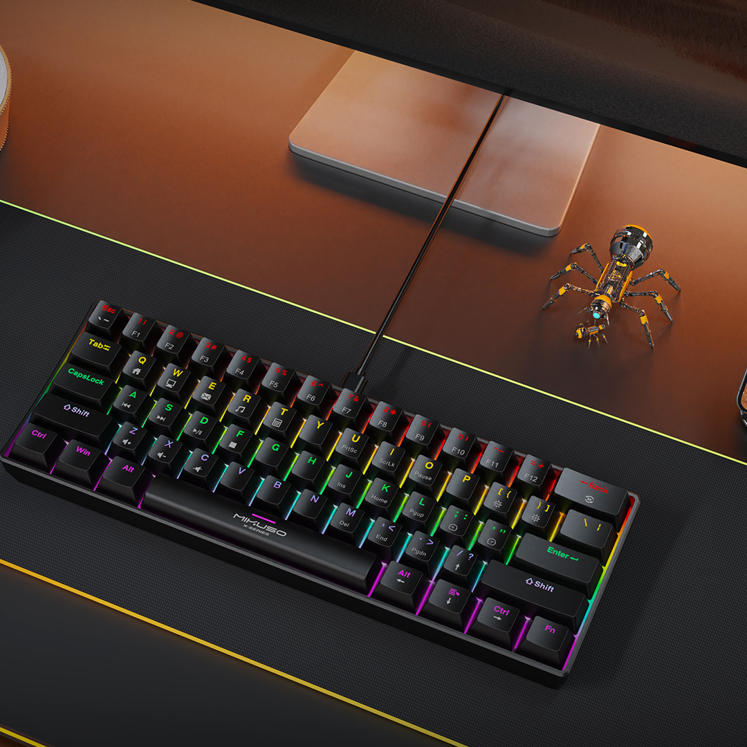MIKUSO XK-61 RGB GAMING MECHNICAL KEYBAORD - Image 6
