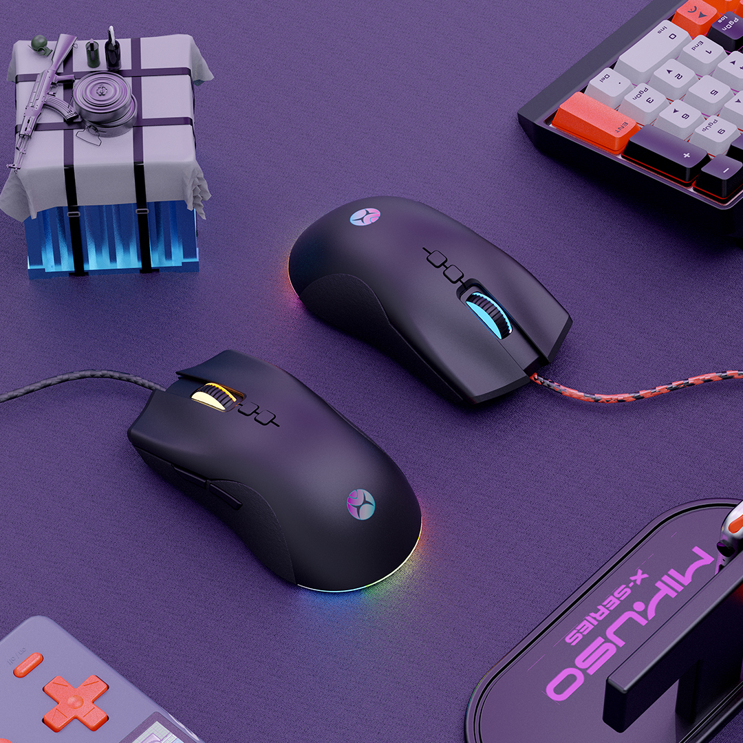 MIKUSO XM-56U RGB GAMING MOUSE - Image 4